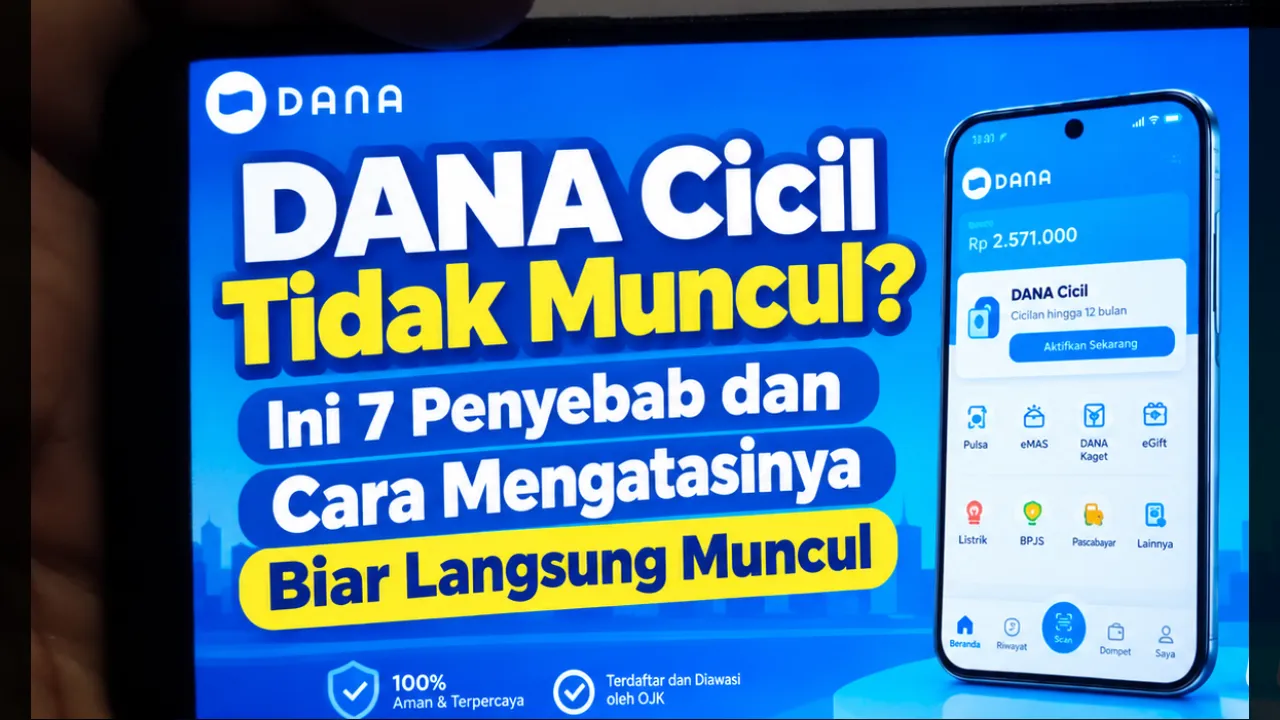 7 Penyebab DANA Cicil Tidak Muncul